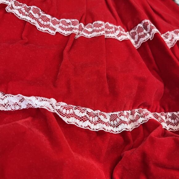 Babyfair Dress Toddler Girls 18 m Red Velvet Lace Christmas - Picture 3 of 16